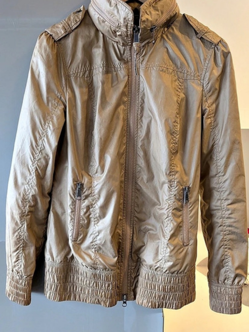 Mackage Metallic Hooded Utility Jacket